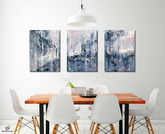 180x80cm. / Abstract triptych / Abstract 2276