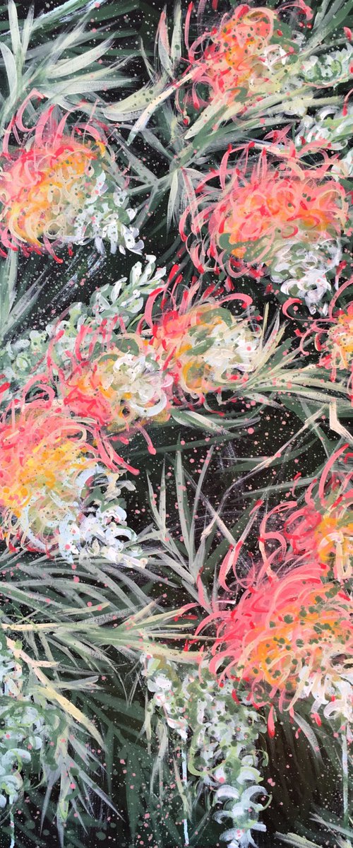 Courageous Love - Grevillea Peaches and Cream by HSIN LIN