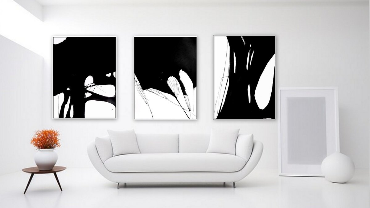 Abstract Painting By Nadia Moniatis, 19 X 25", Abstract, Original Artwork