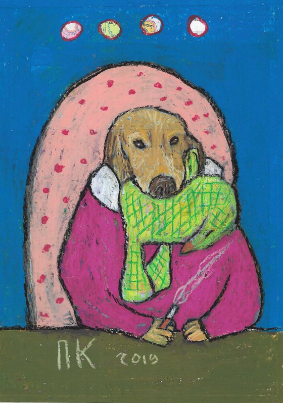 Smoking dog #38