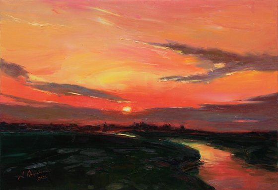 Last Light Over the River