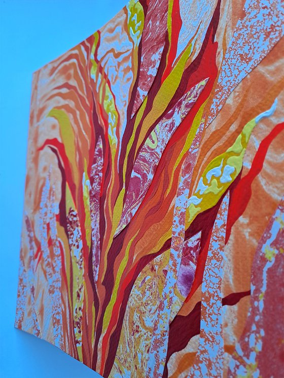 Set of 2 «Flaming Blooms»