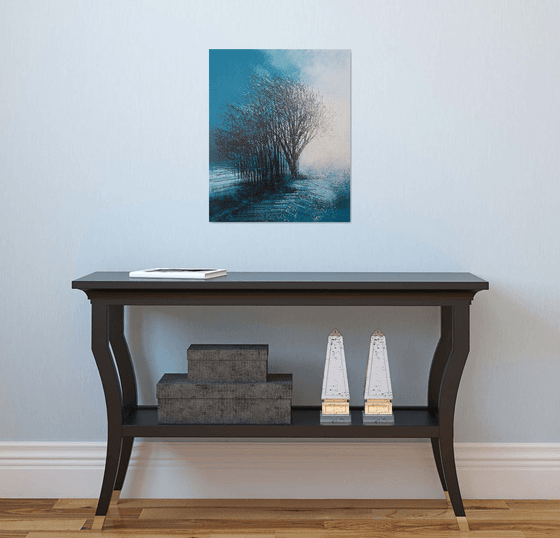 Trees In Morning Mist