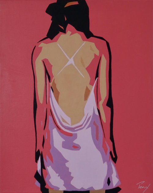 Slip Dress - back by Penny Burton