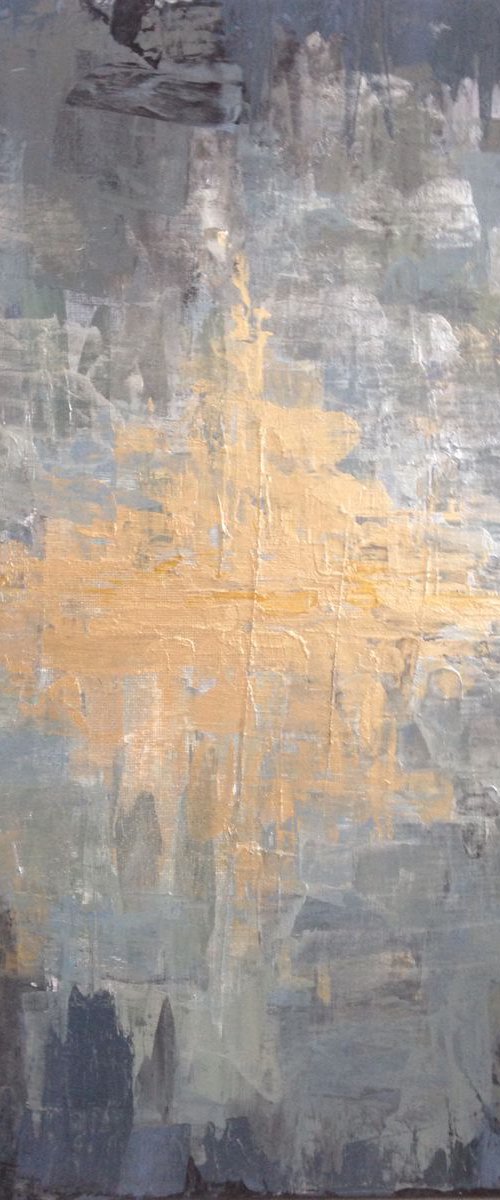 "Lost Ink" Acrylic Abstrsct Art by Leysan Khasanova