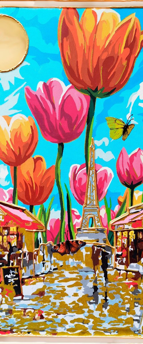 Paris embraced by spring by BAST