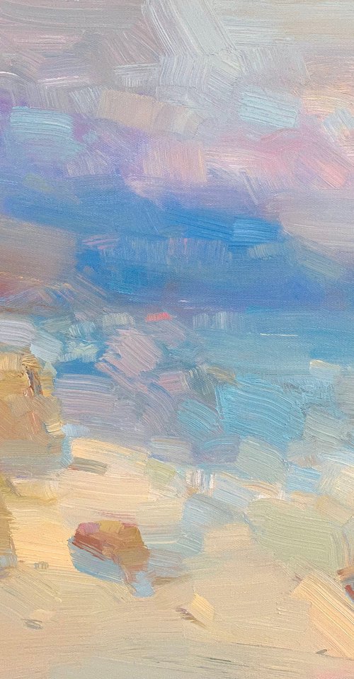 South Bay, Original oil painting, Handmade artwork, One of a kind by Vahe Yeremyan