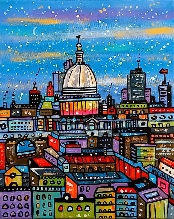 Futuristic  St Paul's Cathedral London