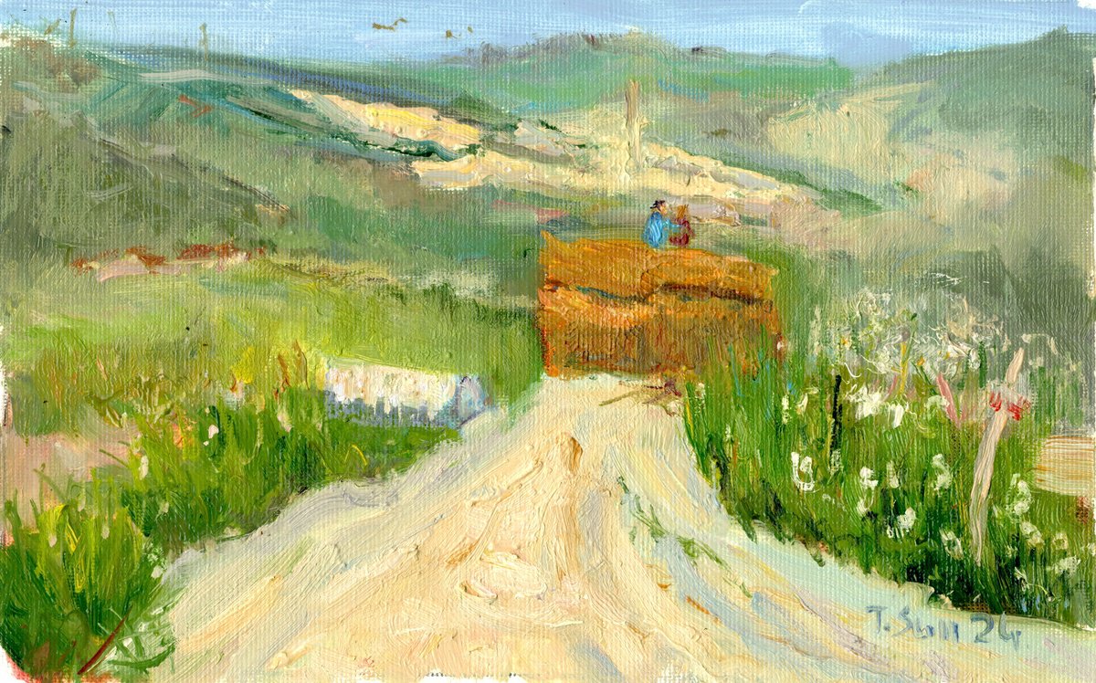 On The Top Of Countryside By Tanya Sun, 12 X 8, Artwork For Sale On Artfinder