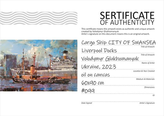 Cargo Ship "CITY OF SWANSEA" Series "Liverpool Docks" part #1
