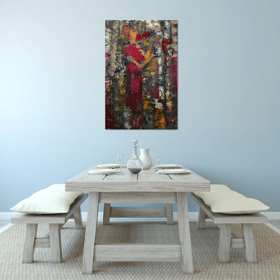 JEUNE FEMME VIOLONISTE GRAFFITIS