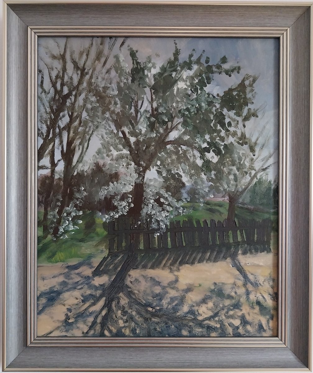 The Flowering Tree By Madalina Gavrila, 16 X 19, Artwork For Sale On Artfinder