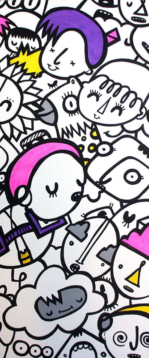Tangled Crowd by Kev Munday