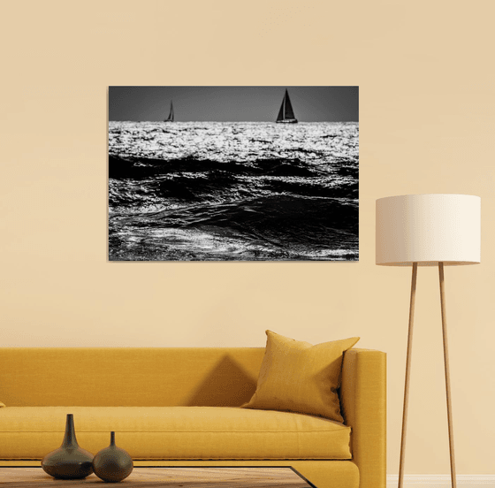 Two Sailboats | Limited Edition Fine Art Print 1 of 10 | 90 x 60 cm