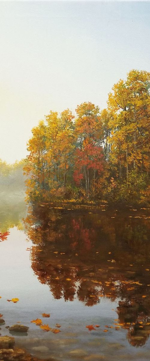 Red Leaves Fall by Oleg Riabchuk