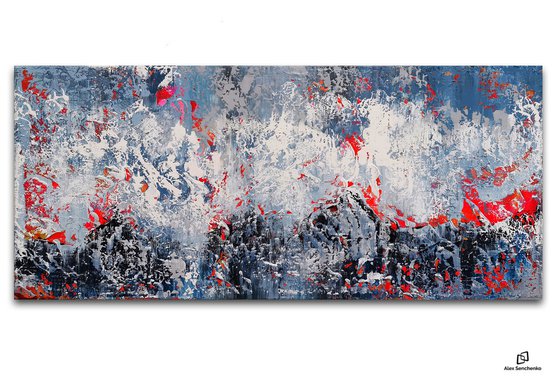 180x80cm. / abstract painting / Abstract 1185