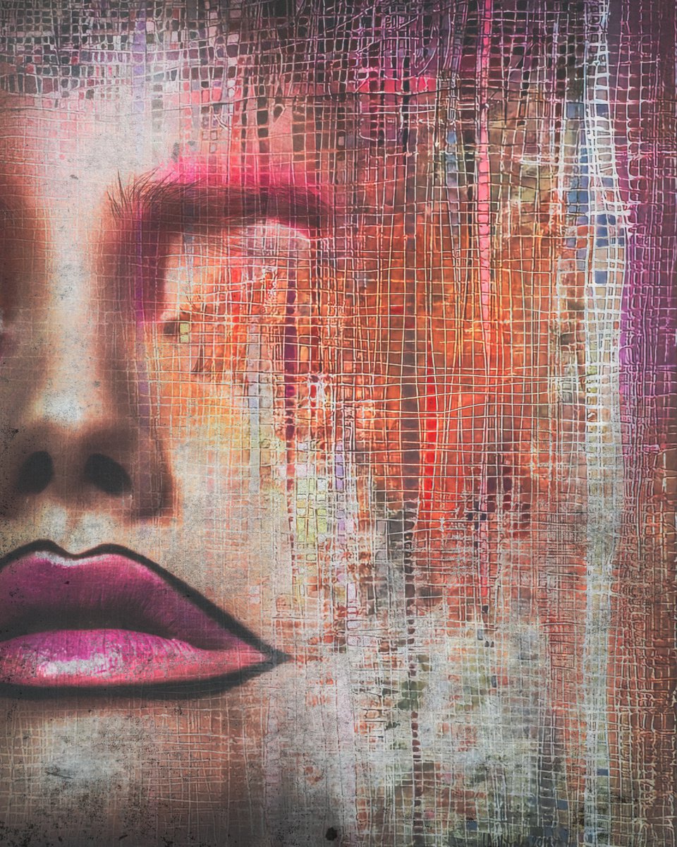 Art Color Face Vol. 65 - Contur. Art portrait on canvas by Elmira Namazova