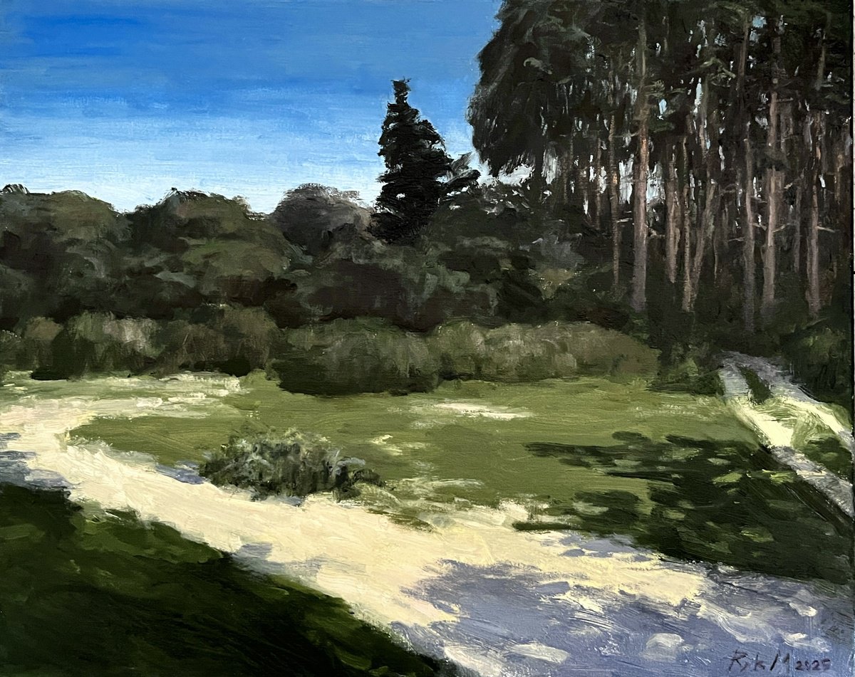 Impressionistic Landscape Oil Painting By Michael Rak, 20 X 16", Verholy, Original Artwork