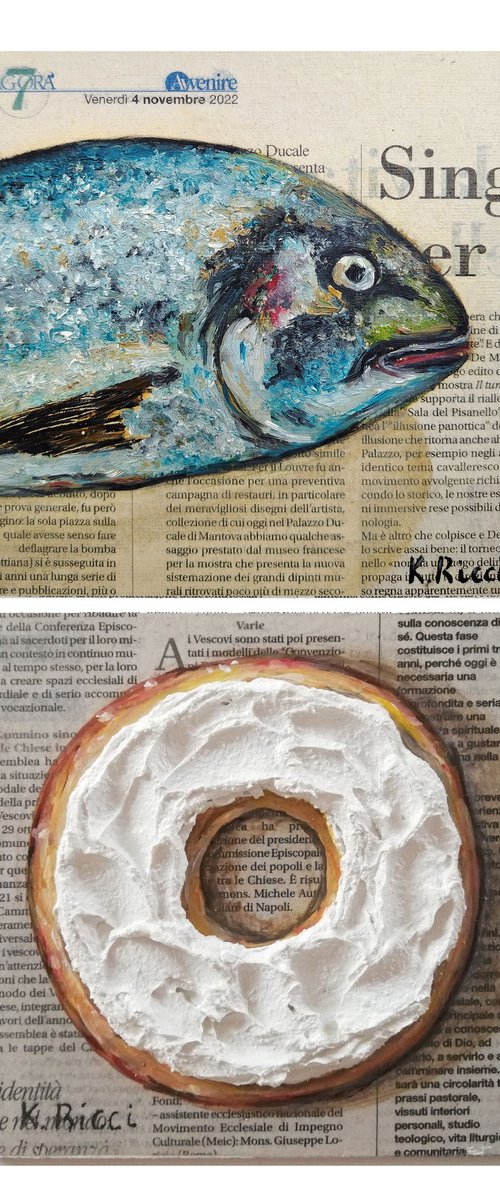 Food on Newspaper by Katia Ricci