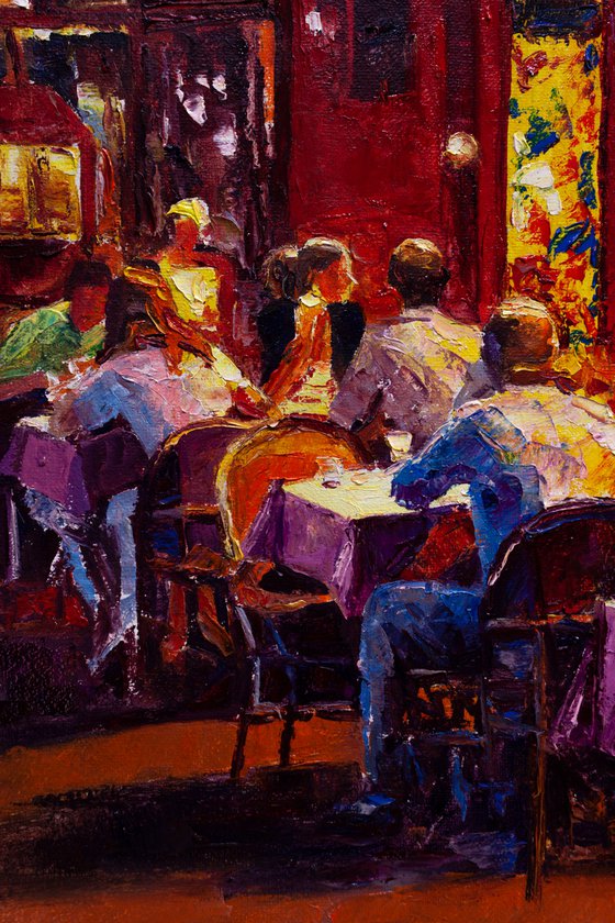 Evening cafe