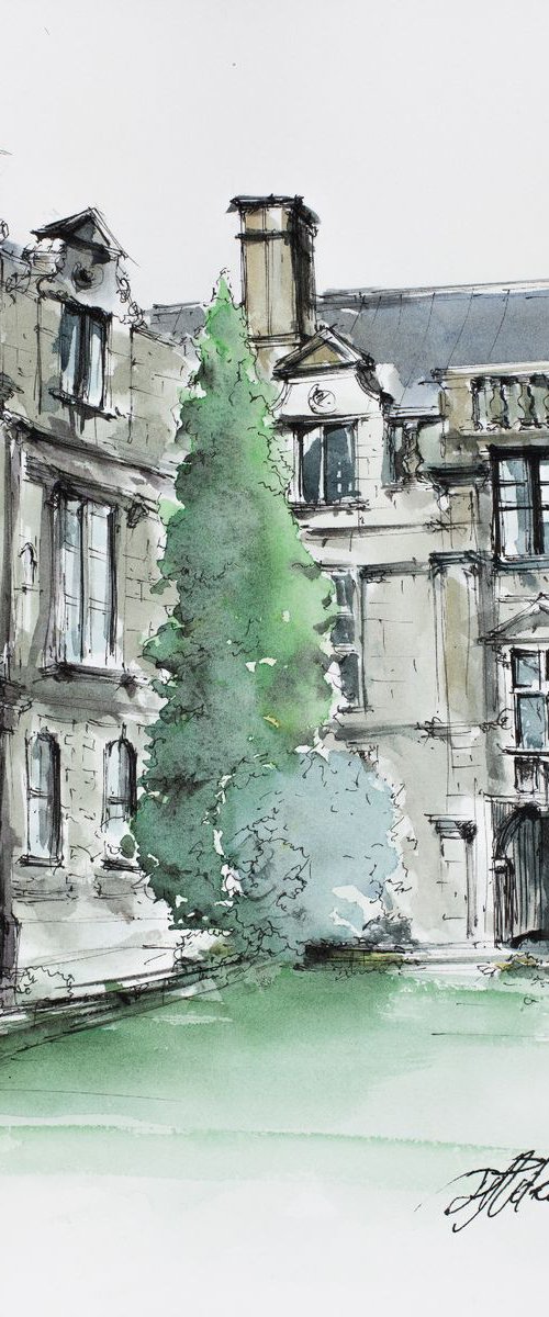 Pembroke College at Cambridge University by Tomasz Mikutel