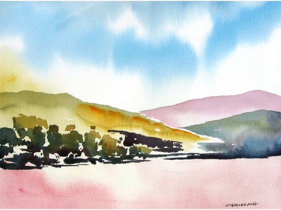 Highlands Spring - Original Watercolor Painting