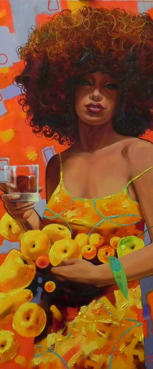 "Fruit festival" Original Artwork Modern wall decor by Mykhailo Novikov