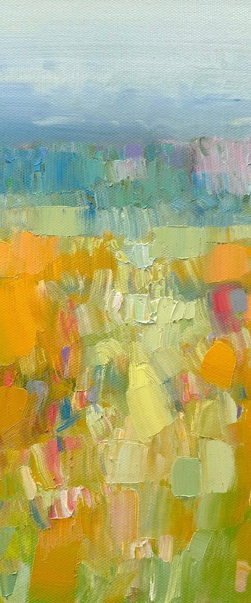 Splash of Valley, Original oil painting, Handmade artwork, One of a kind by Vahe Yeremyan