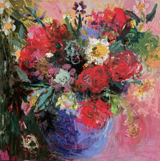 Flower in a PInk Room