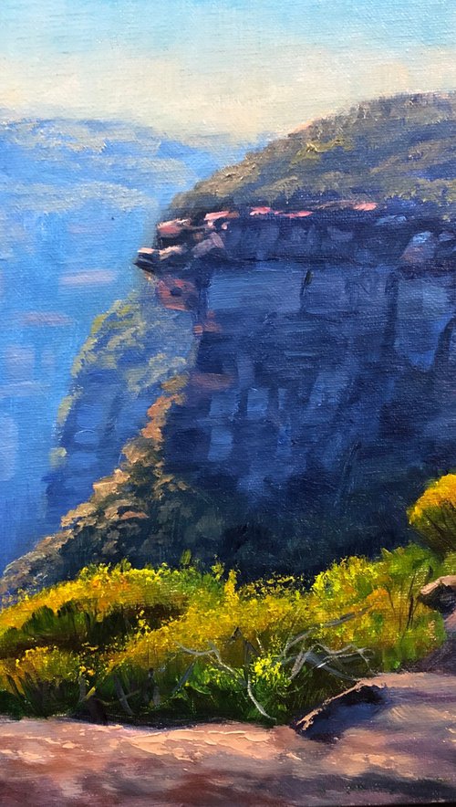 Afternoon atmospheric light at Blue Mountains by Christopher Vidal