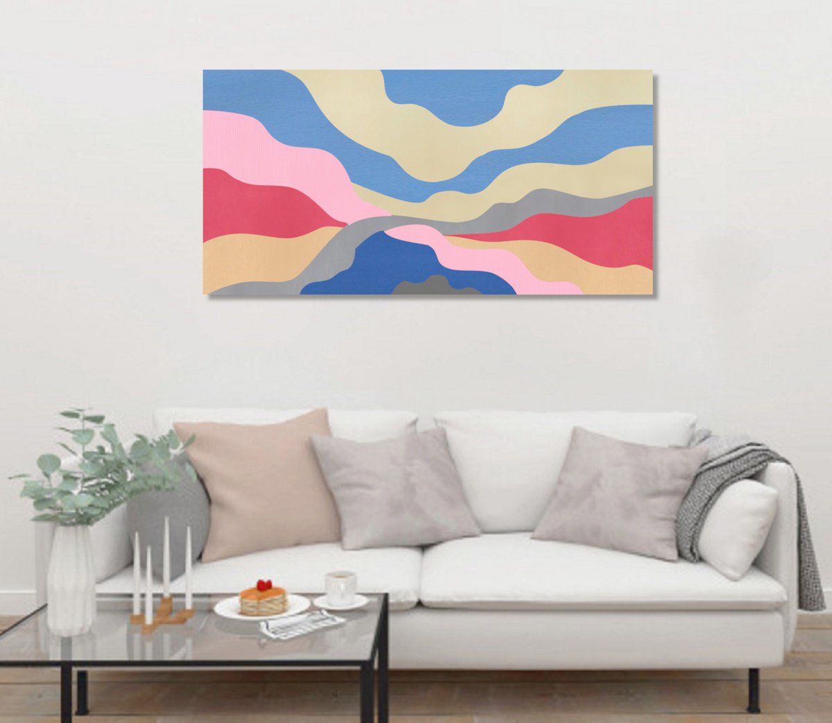 Abstract Landscape #15 By Marina Krylova, 47 X 24, Artwork For Sale On Artfinder
