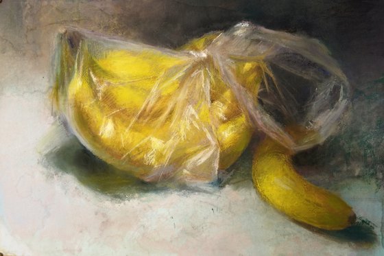 Plastic Bag with Bananas