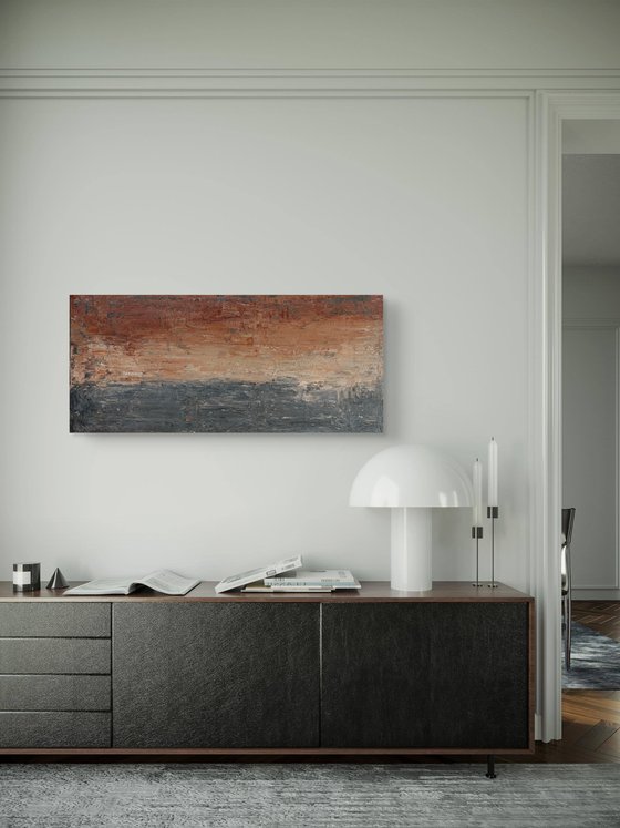 „Where silence dwells“ 100x45x2 cm