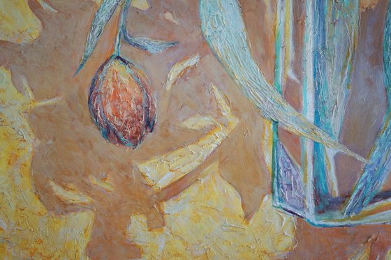 Flowers in a glass vase