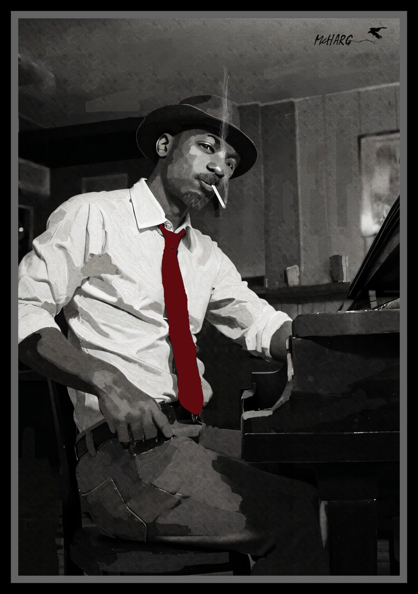 Impressionistic Portrait Painting By Joe Mcharg, 30 X 42, Honky-Tonk Piano Man, Original Artwork