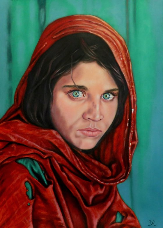 "The green-eyed Afghan girl"