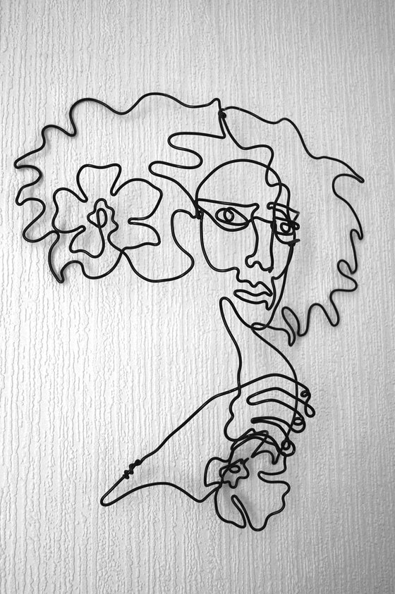 Lady with Flowers