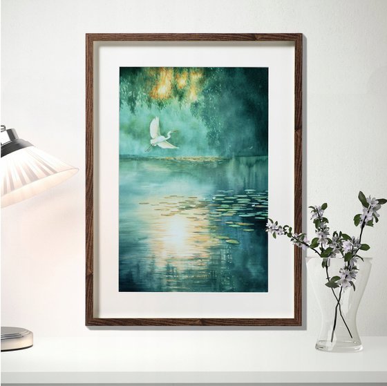 Egret in Morning Light