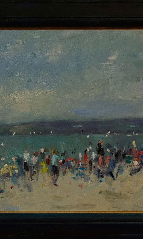 The Beach at Bournemouth by Andre Pallat