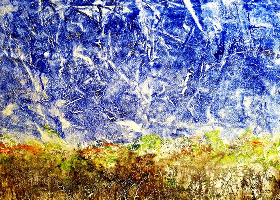 Bethlehem (n.269) - 90 x 65 x 2,50 cm - ready to hang - acrylic painting on stretched canvas