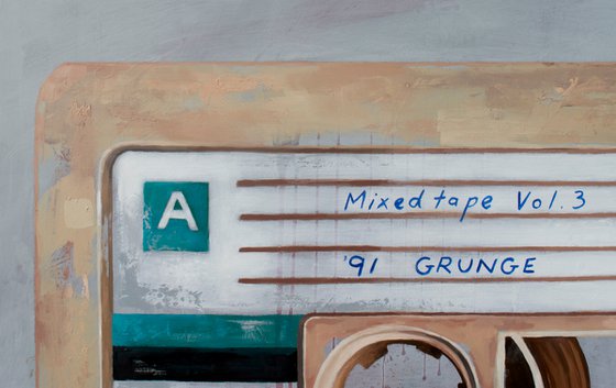 Mixed tape vol 3 - Retro series. - 91' GRUNGE - limited edition print Giclée