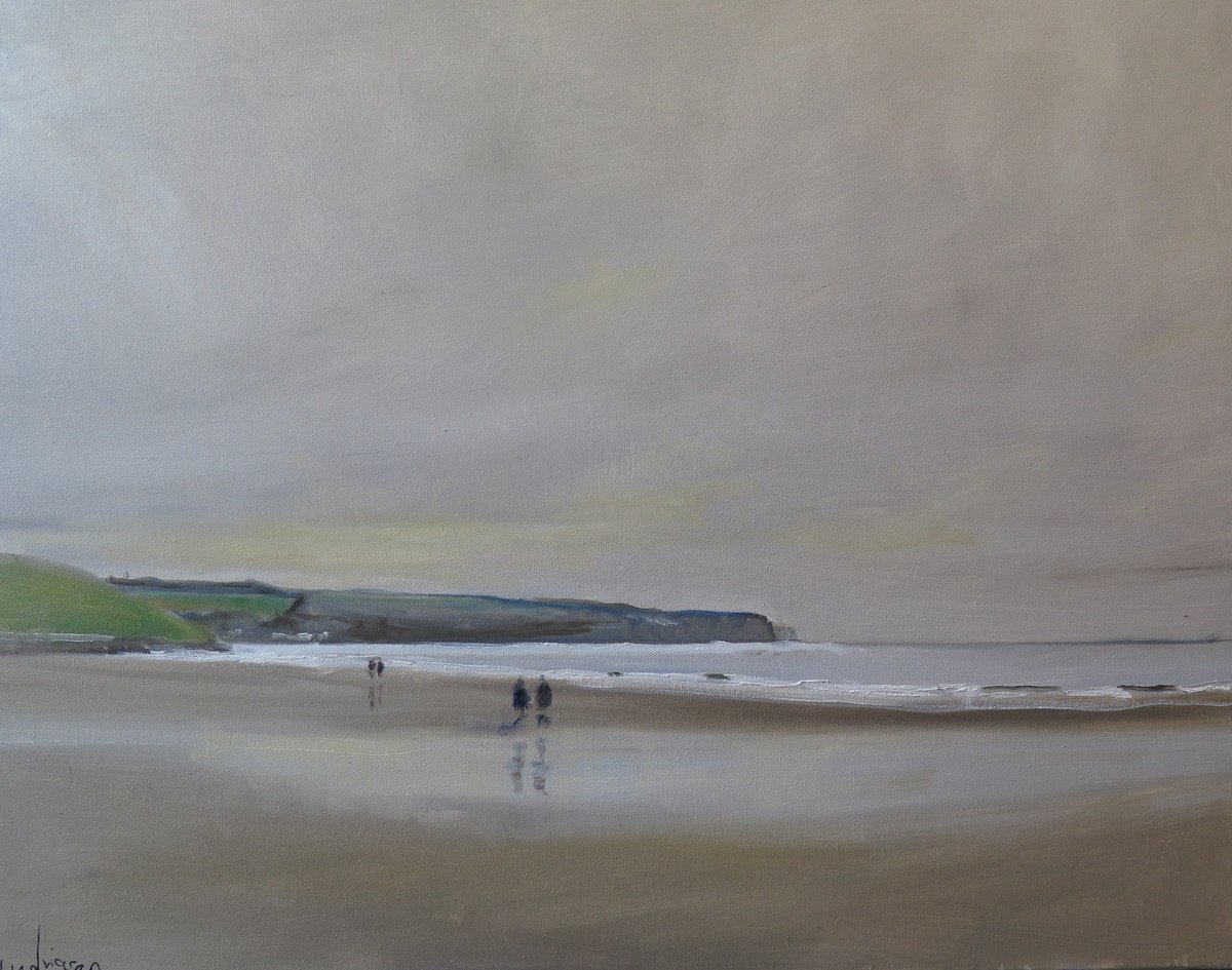 Evening View of Sandsend by Malcolm Ludvigsen