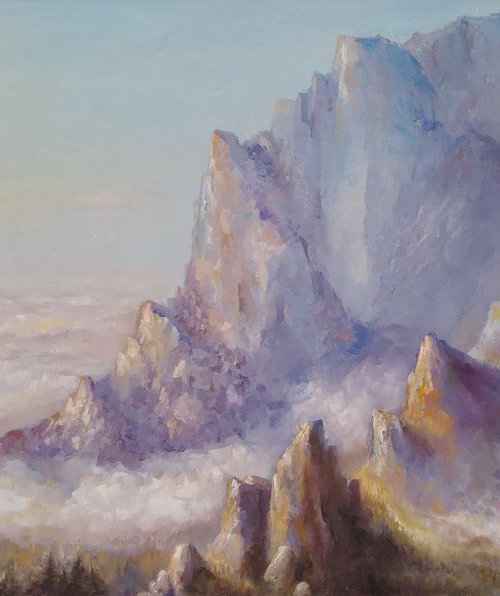 Sea of clouds (15x30x1.5'') by Alexander Koltakov
