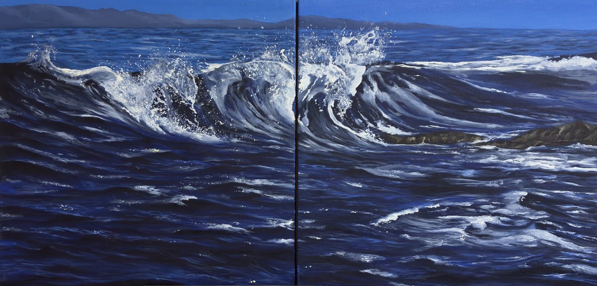Photorealistic Oil Painting , - Twins - ? By Alena Panchishin, 39 X 20, Artwork For Sale On Artfinder