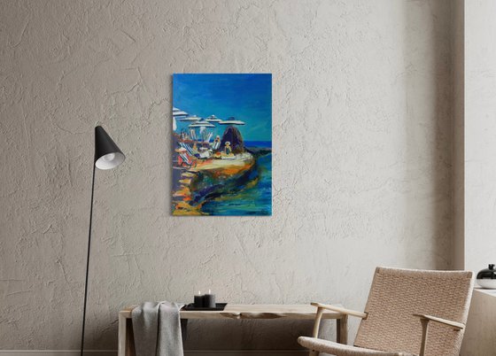 Sunlit Retreat by the Sea