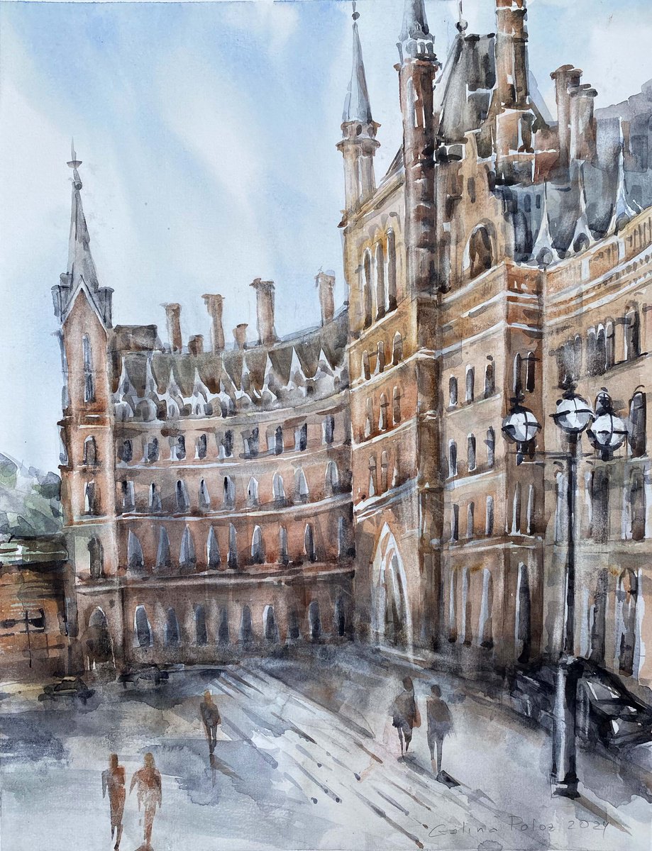 London. St Pancras Renaissance London Hotel. by Galina Poloz