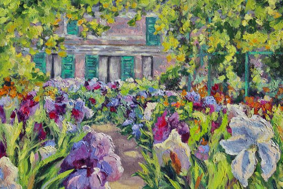 Monet's Home And Iris Garden At Giverny