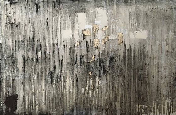 Painting in gray. 48 X 32 inches.