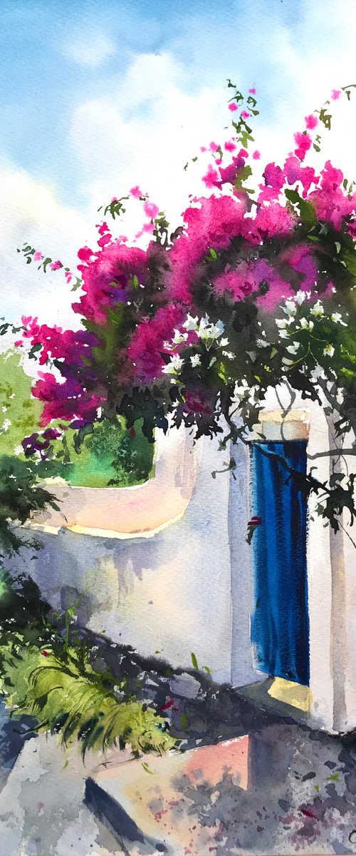 English village Cyprus #7 by Eugenia Gorbacheva
