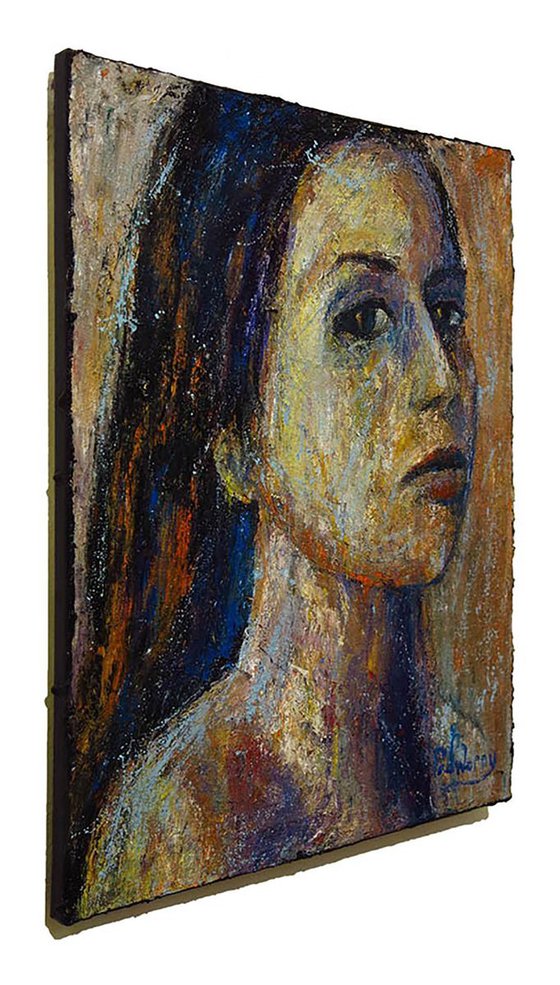 Original Oil Painting Abstract Expressionism Art deco Impressionism Portrait